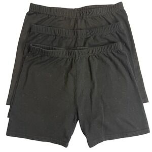 Amazon Girl's 3-Pack Cartwheel Shorts Black Size M 10/12